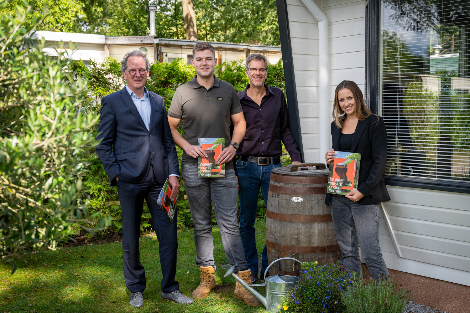 Regentonnen op camping De Zandkuil: 